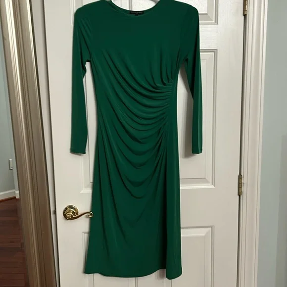 ribbed knit long sleeve dress Women's Feels Like Now Mocha Brown Ribbed Knit Sweater Mini Dress | Size: L main image 0